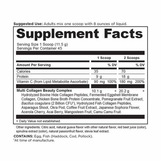 Multi Collagen Protein Powder Plus, ANN